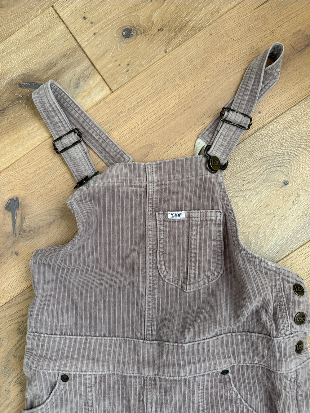 Lee Corduroy Flared Overalls - Taupe - Picture 3 of 7